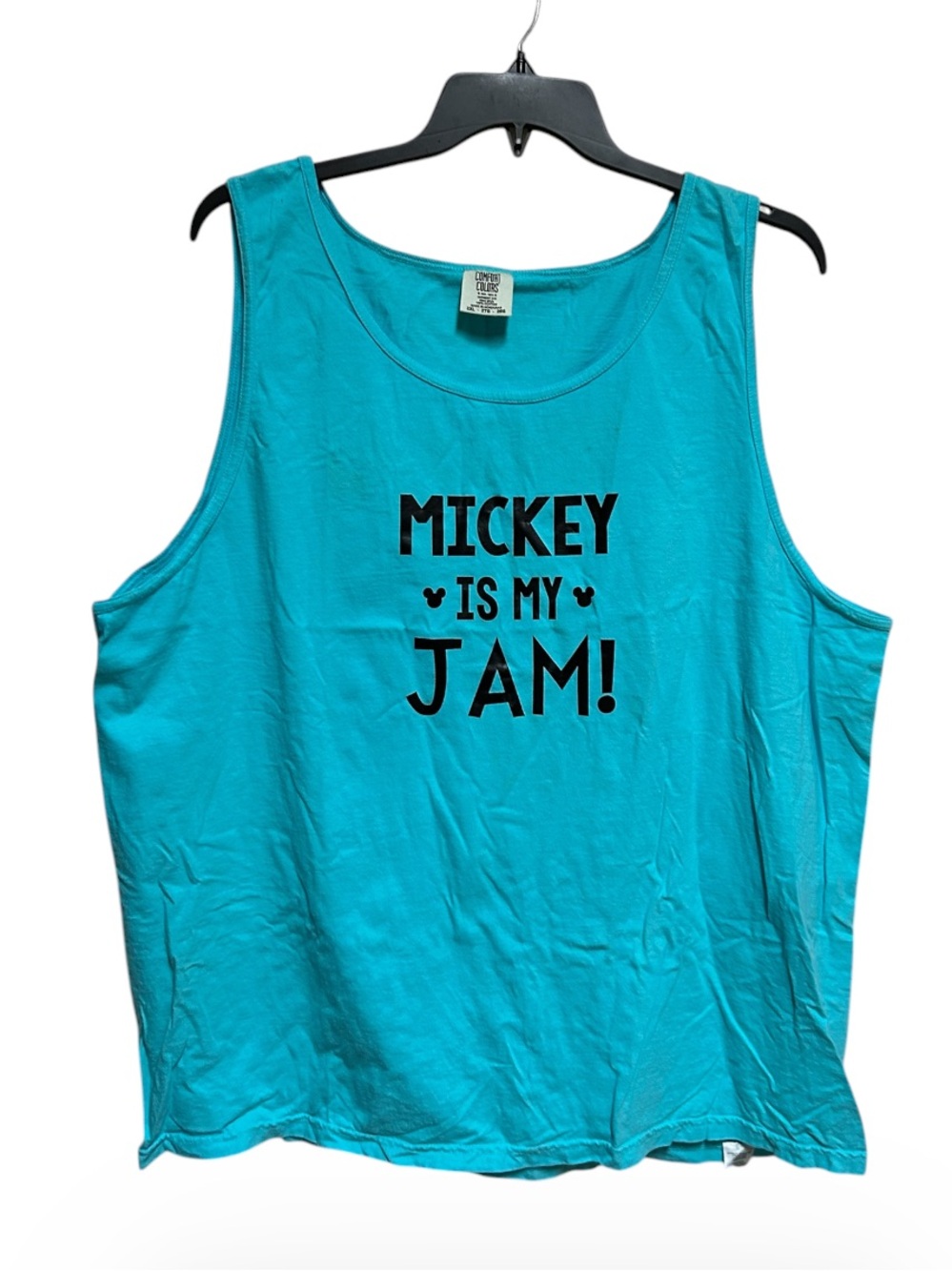 Disney Tank Top Size 2X Blue Mickey Is My Jam Custom Made NEW